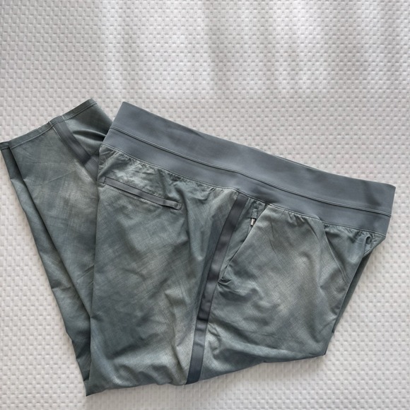 Athleta Women's Nolita Slim Tapered Printed Crop Pant Denali Plus Size 20 Pocket - Picture 10 of 13